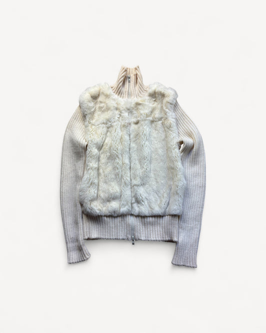 FUR WOMEN ZIP UP KNIT (M)