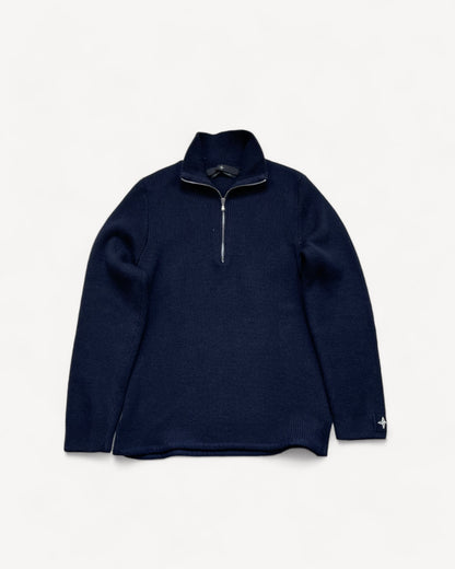 STONE ISLAND QUARTER ZIP UP KNIT (M)