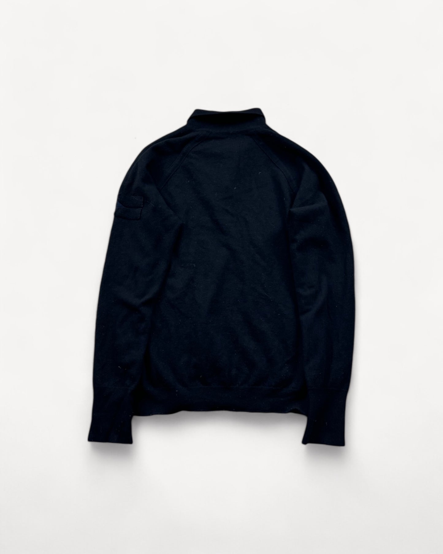 STONE ISLAND HALF ZIP UP KNIT (L)