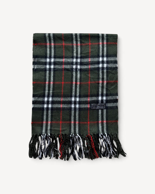 BURBERRY NOVACHECK SCARF GREEN