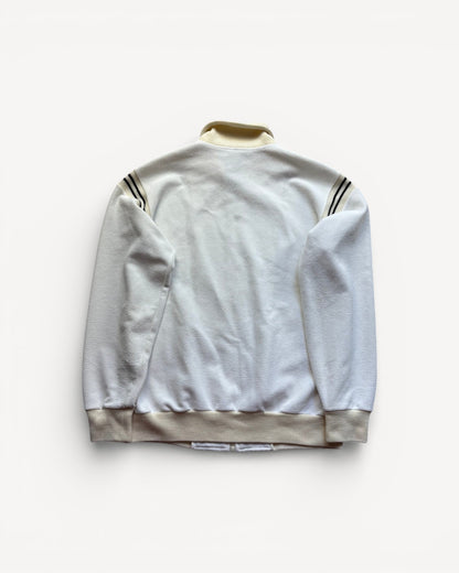 LACOSTE WHITE ZIP UP VEST (M)