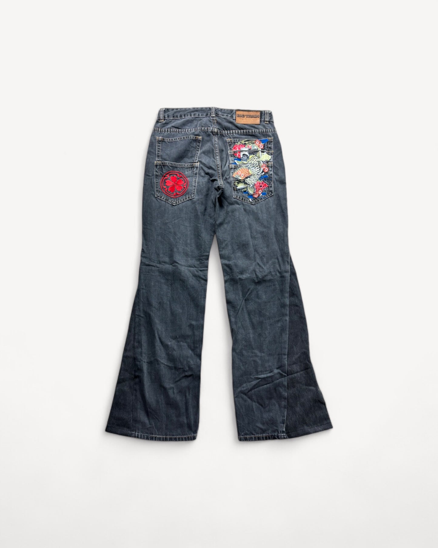 JAPANESE EMBROIDERED DENIM W28 L30 #JAP3