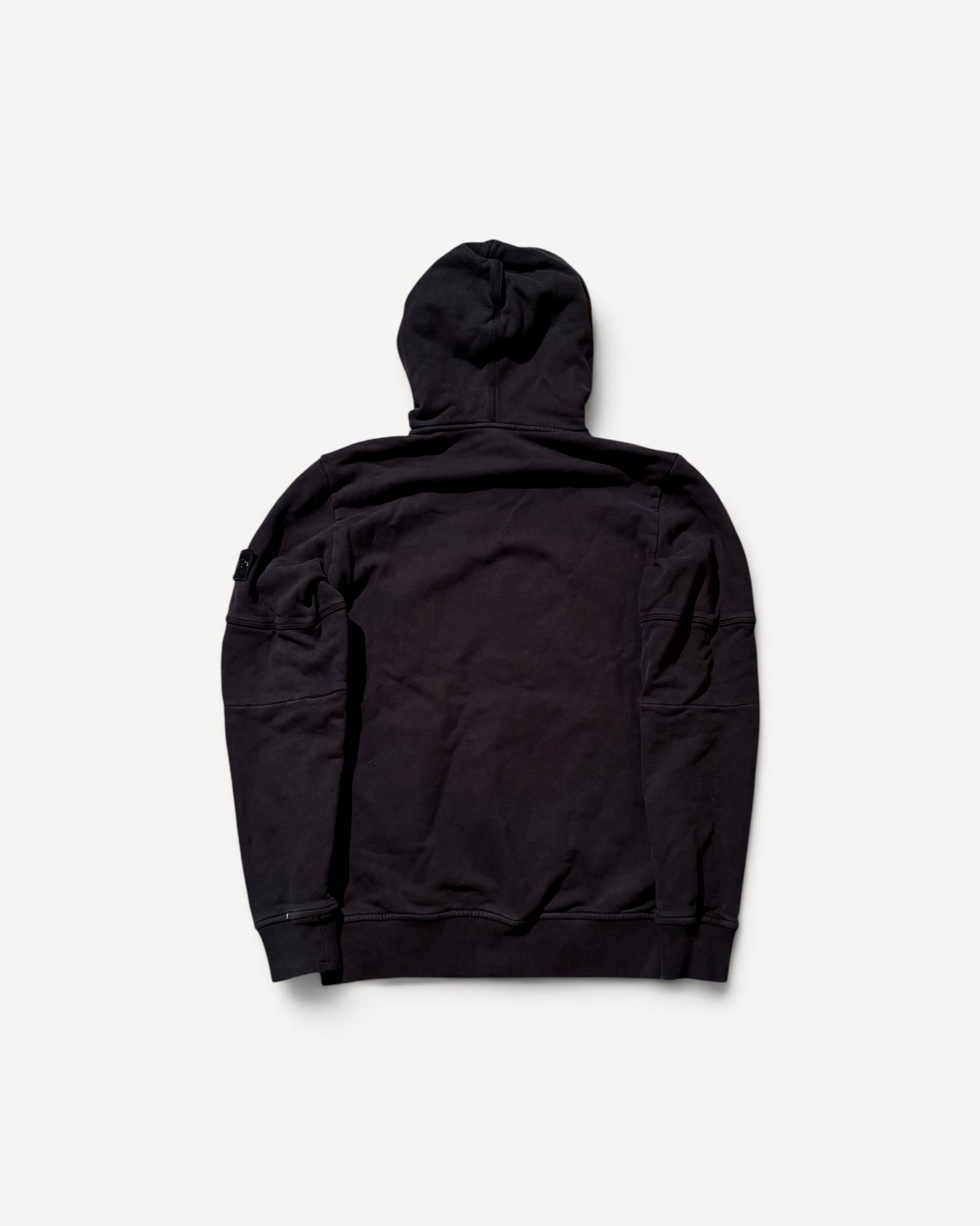 STONE ISLAND BLACK HOODIE (S)