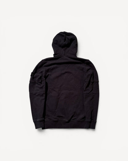 STONE ISLAND BLACK HOODIE (S)