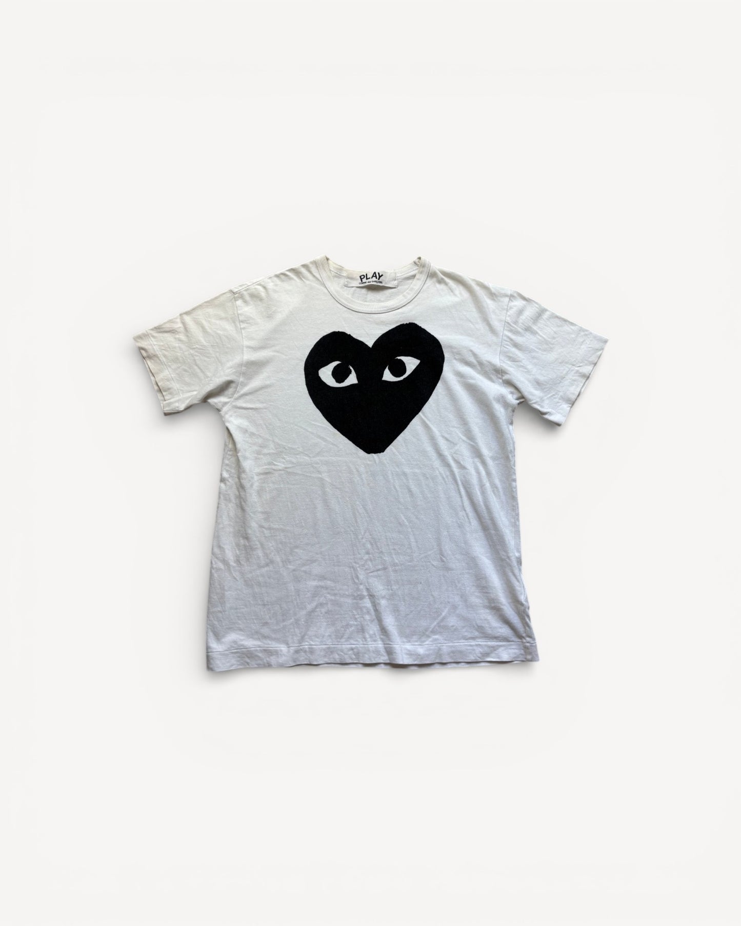 CDG PLAY WHITE T-SHIRT (M)