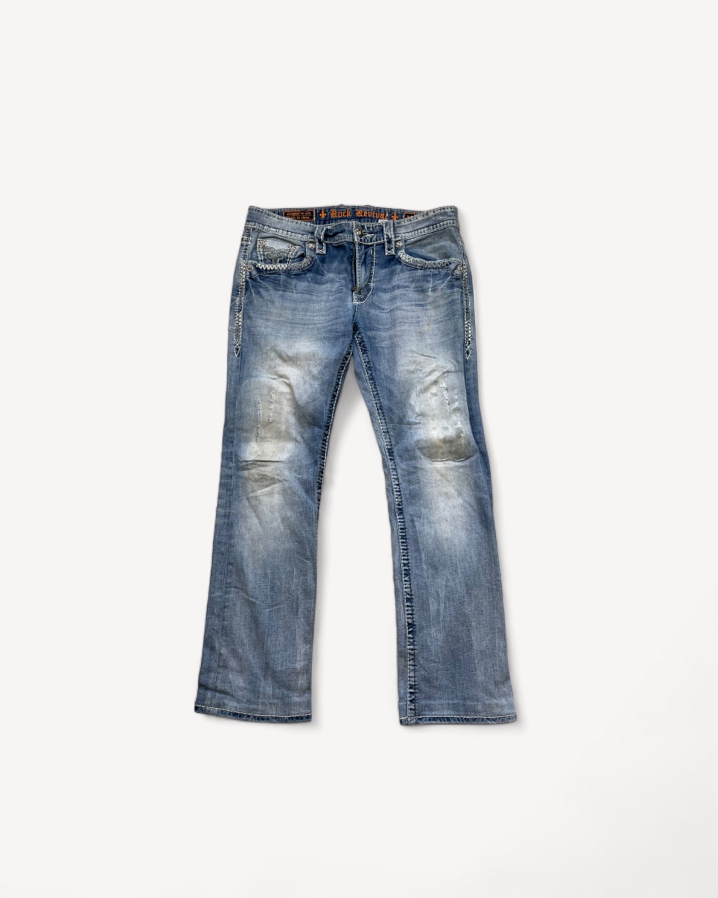 ROCK REVIVAL JEANS W34 L32 #RR11