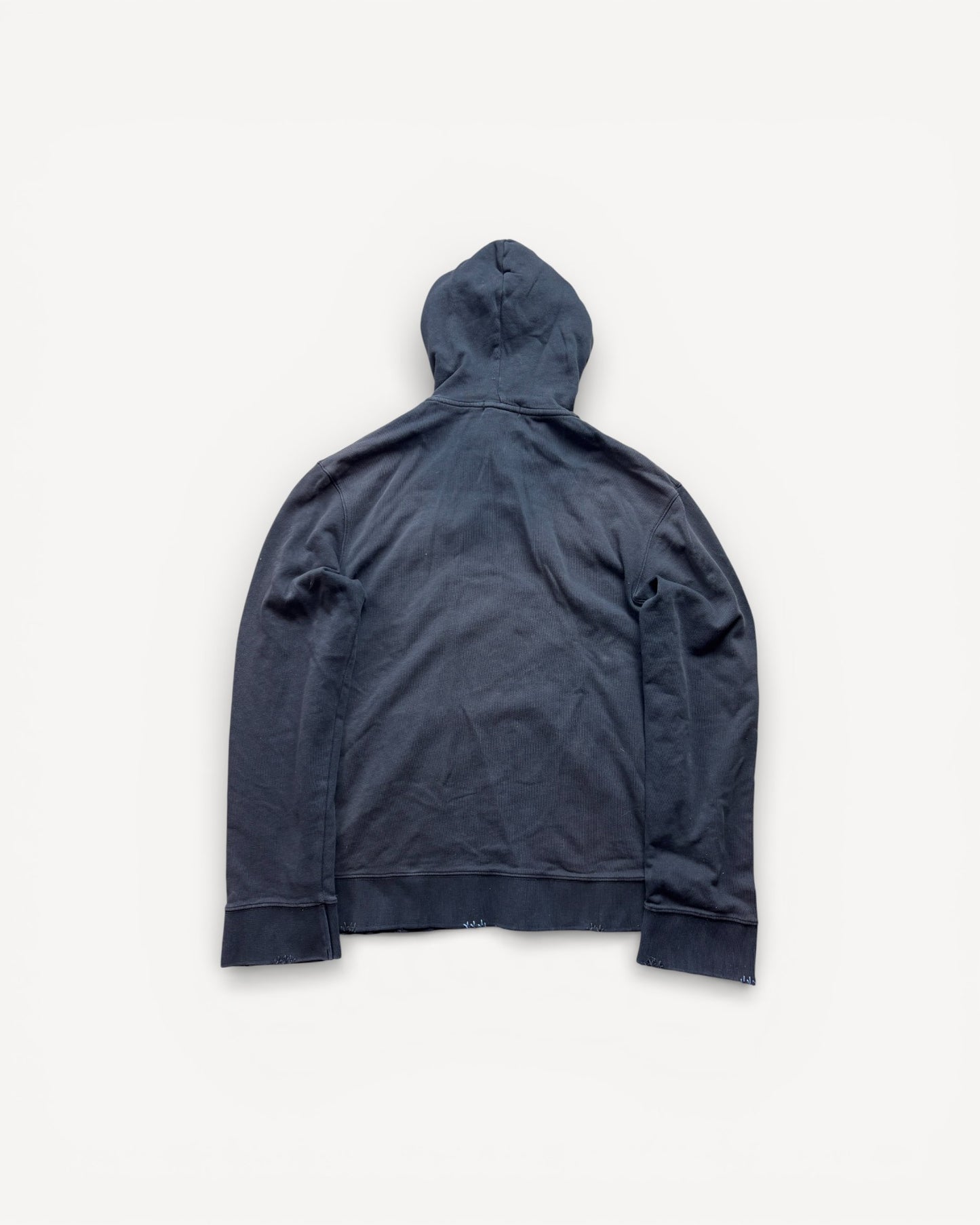 BURBERRY BLACK ZIP UP HOODIE (S)