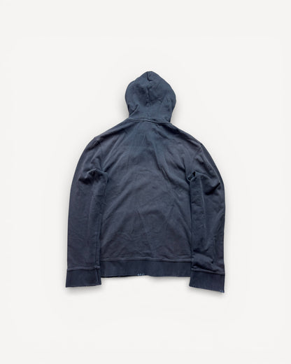 BURBERRY BLACK ZIP UP HOODIE (S)