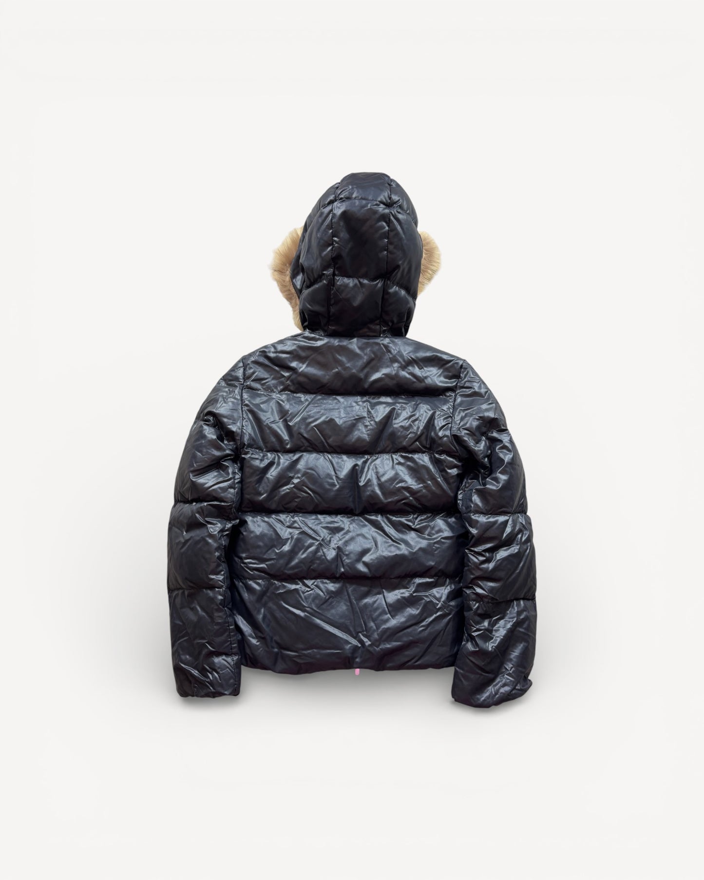 DUVETICA BLACK WOMEN PUFFER JACKET (M)