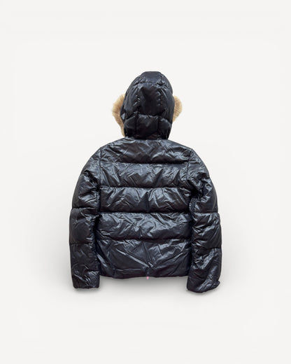 DUVETICA BLACK WOMEN PUFFER JACKET (M)
