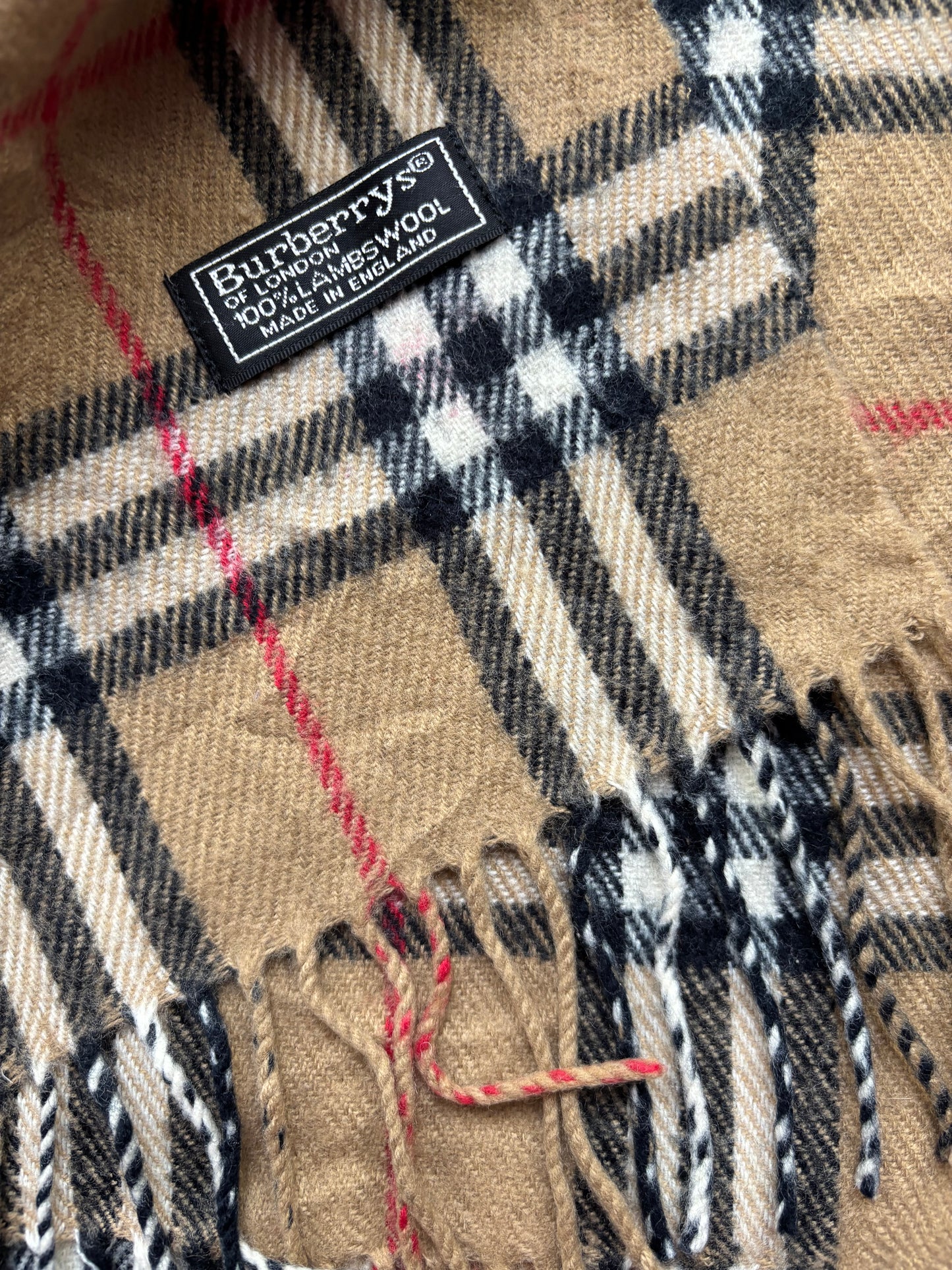 BURBERRY NOVACHECK SCARF BEIGE