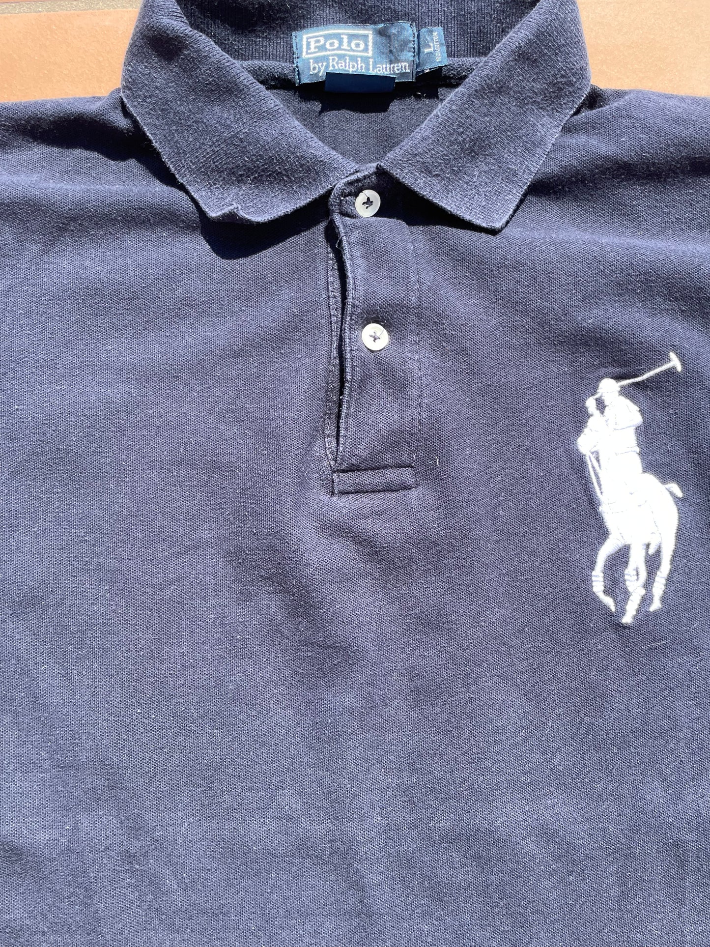 RALPH LAUREN POLO SHIRT BLACK (L)