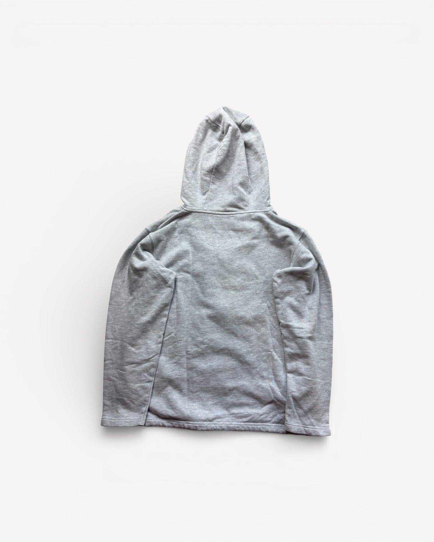 BURBERRY GREY ZIP UP HOODIE (S)