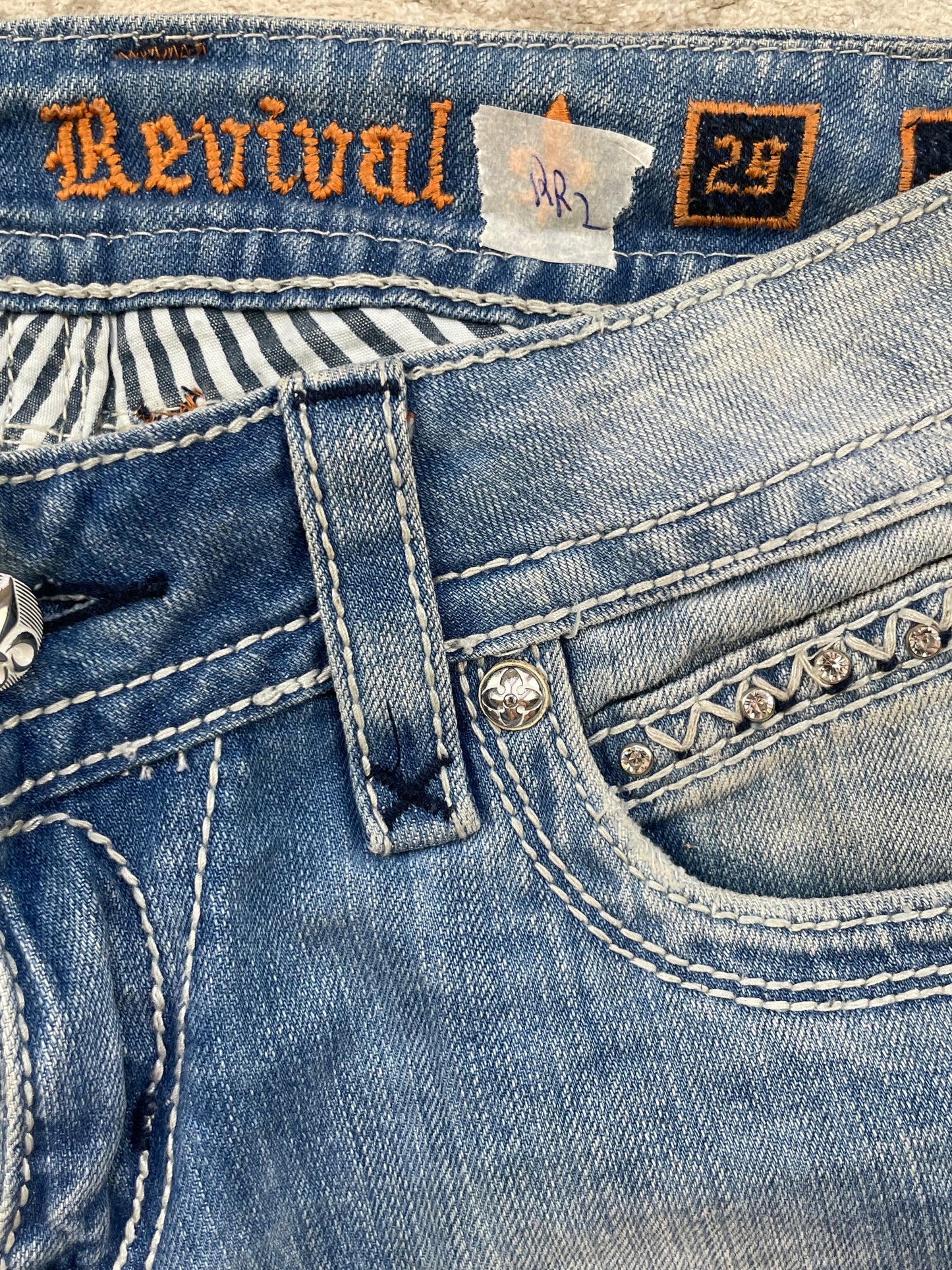 ROCK REVIVAL JEANS W29 L34 #RR2