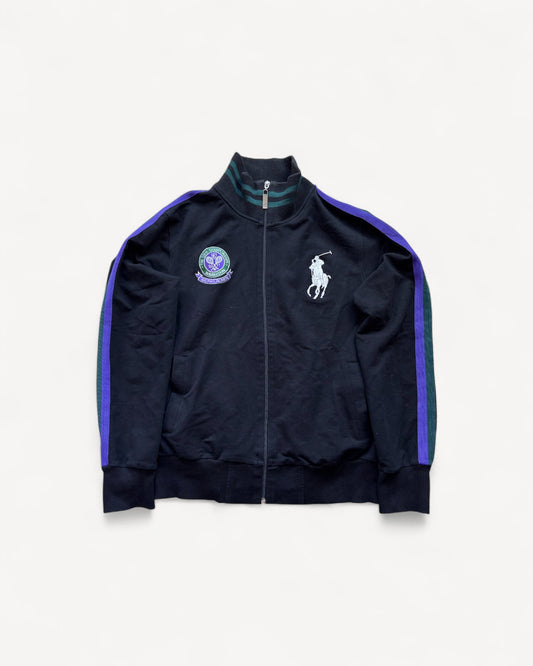 RALPH LAUREN BLACK ZIP UP VEST (S)