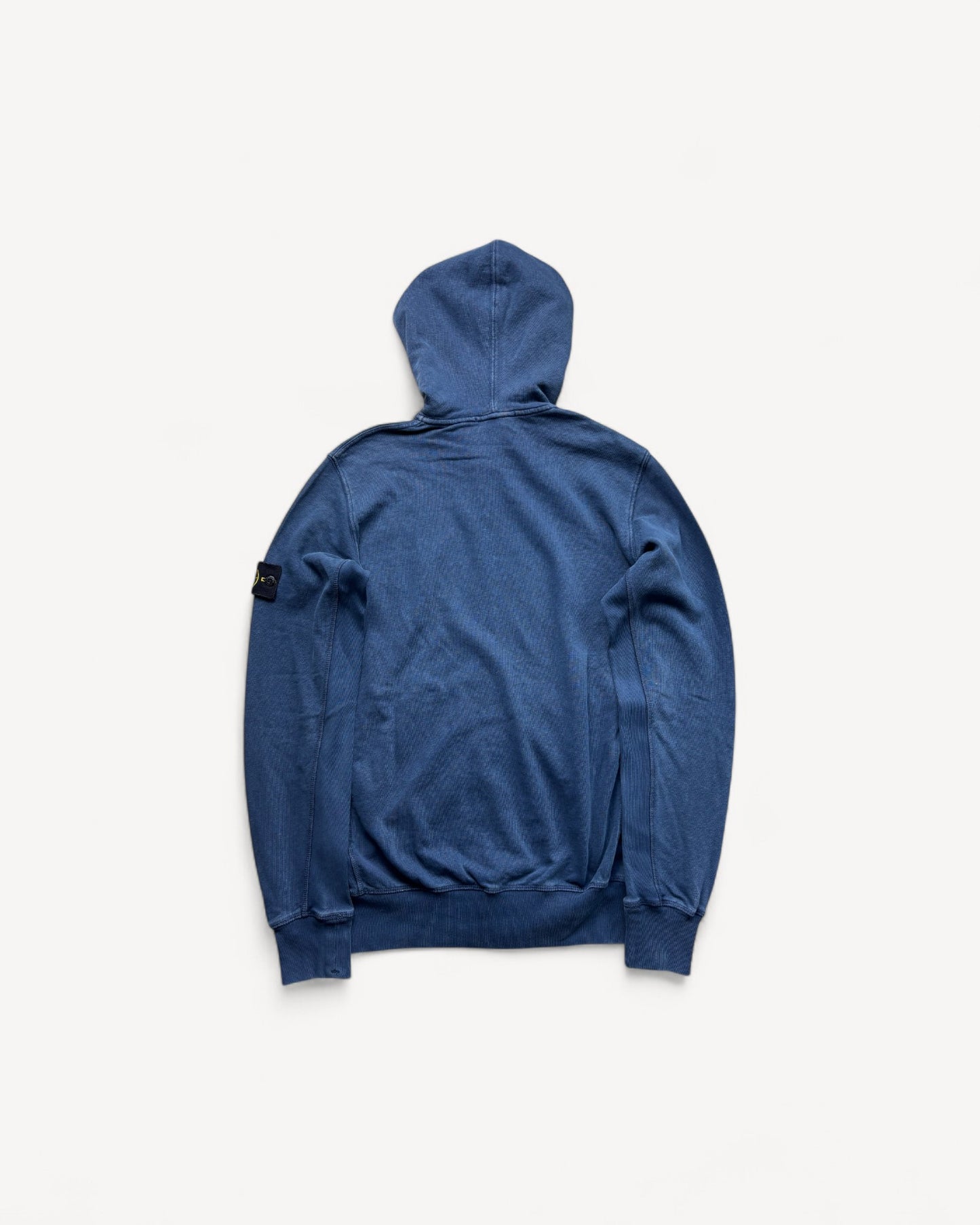 STONE ISLAND NAVY ZIP UP HOODIE (L)