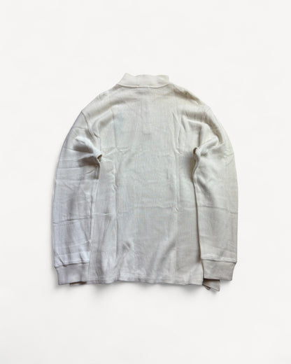 RALPH LAUREN WHITE HALF ZIP UP KNIT (L)