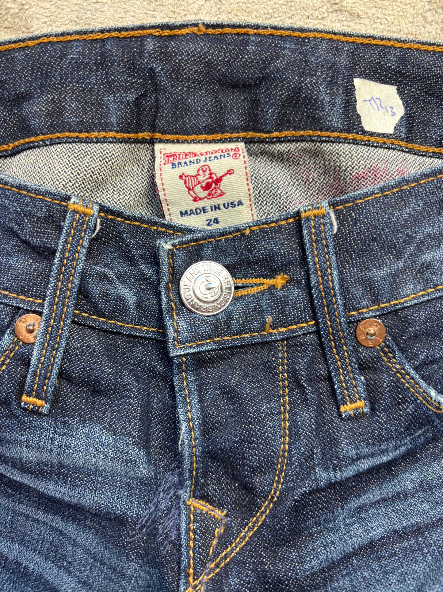 TRUE RELIGION JEANS W24 L30 #TR13
