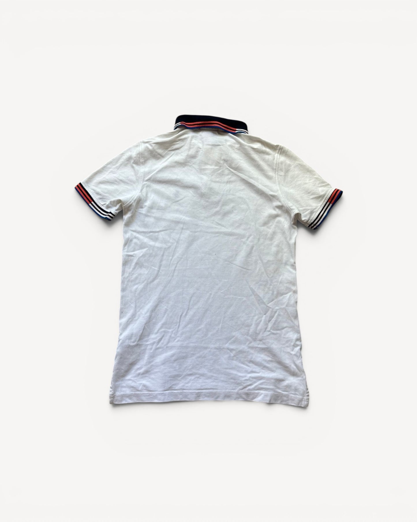 RALPH LAUREN POLO SHIRT WHITE (S)