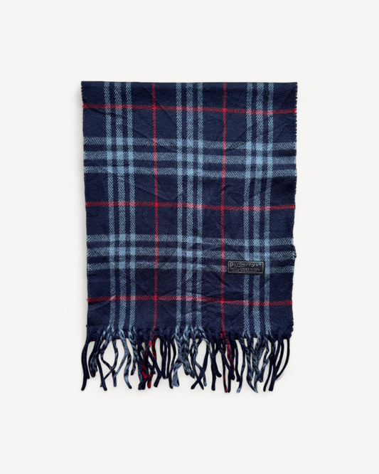 BURBERRY NOVACHECK SCARF NAVY