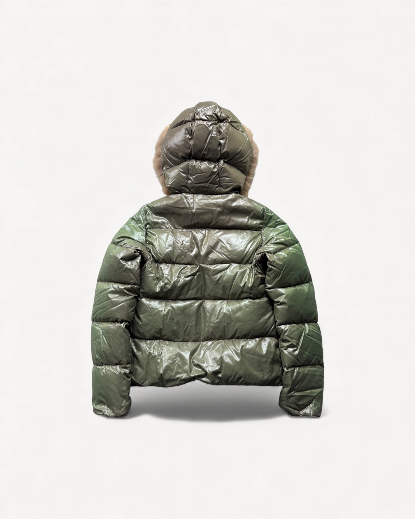 DUVETICA GREEN WOMEN PUFFER JACKET (M)