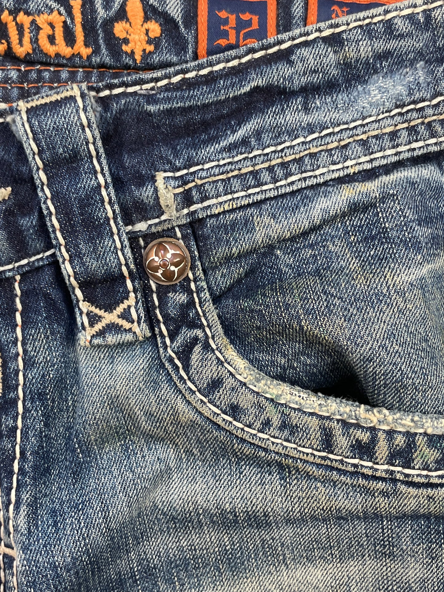 ROCK REVIVAL JEANS W32 L32 #RR8