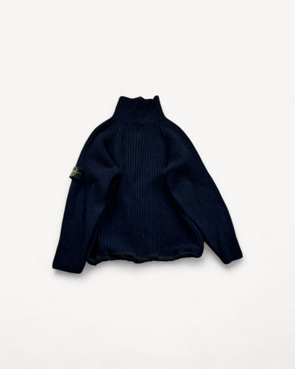 STONE ISLAND HALF ZIP KNIT (S)