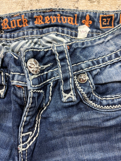 ROCK REVIVAL JEANS W27 L30 #RR3