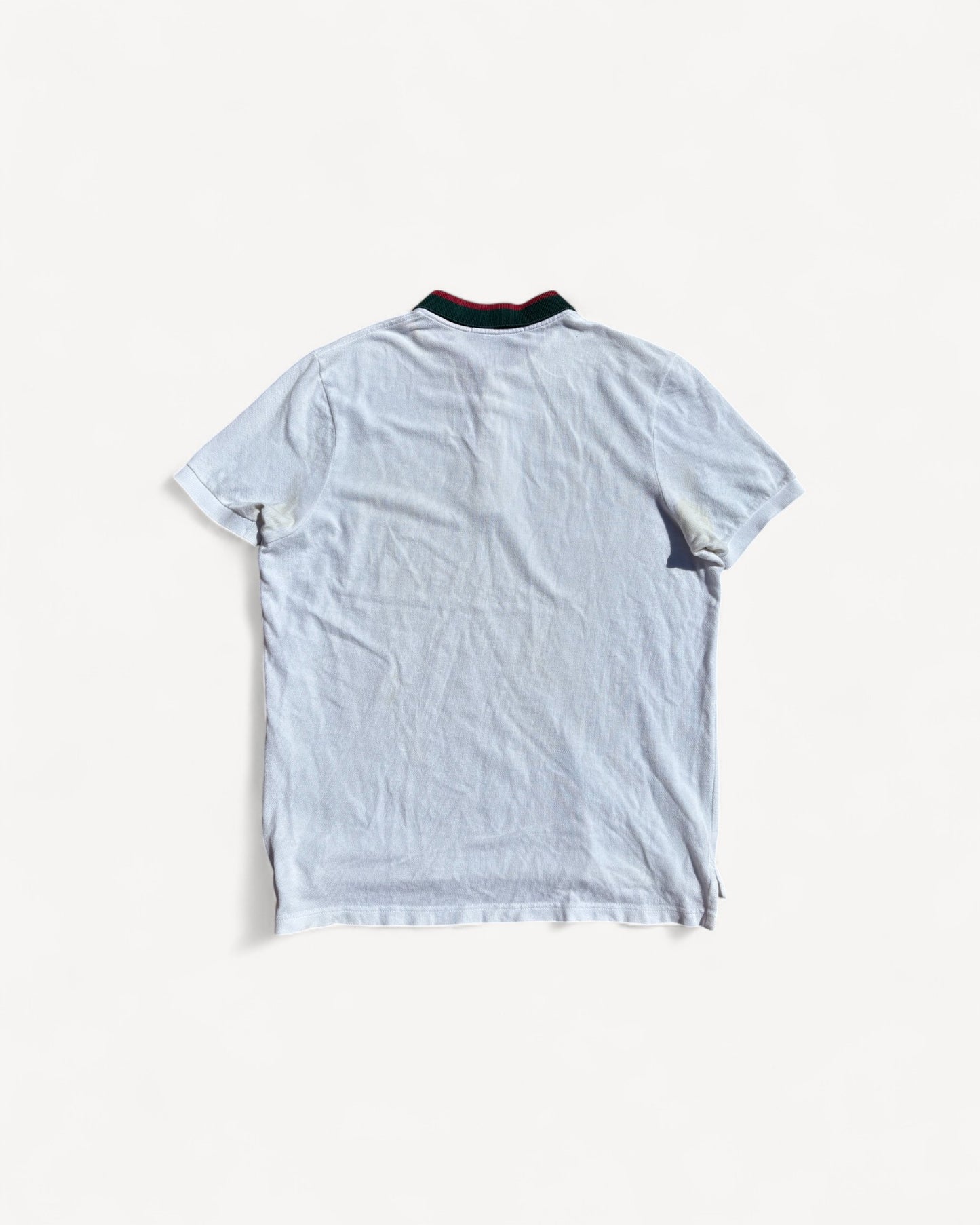 GUCCI WHITE POLO SHIRT (M)
