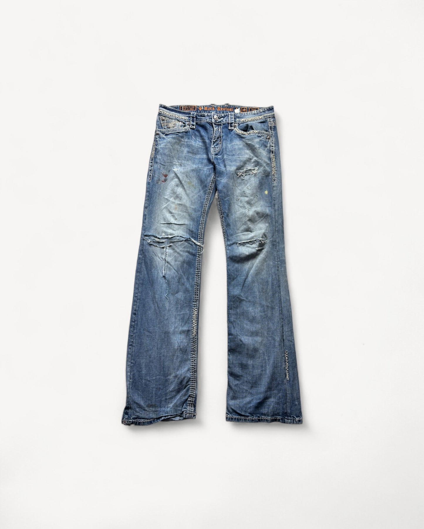 ROCK REVIVAL JEANS W38 L34 #RR28