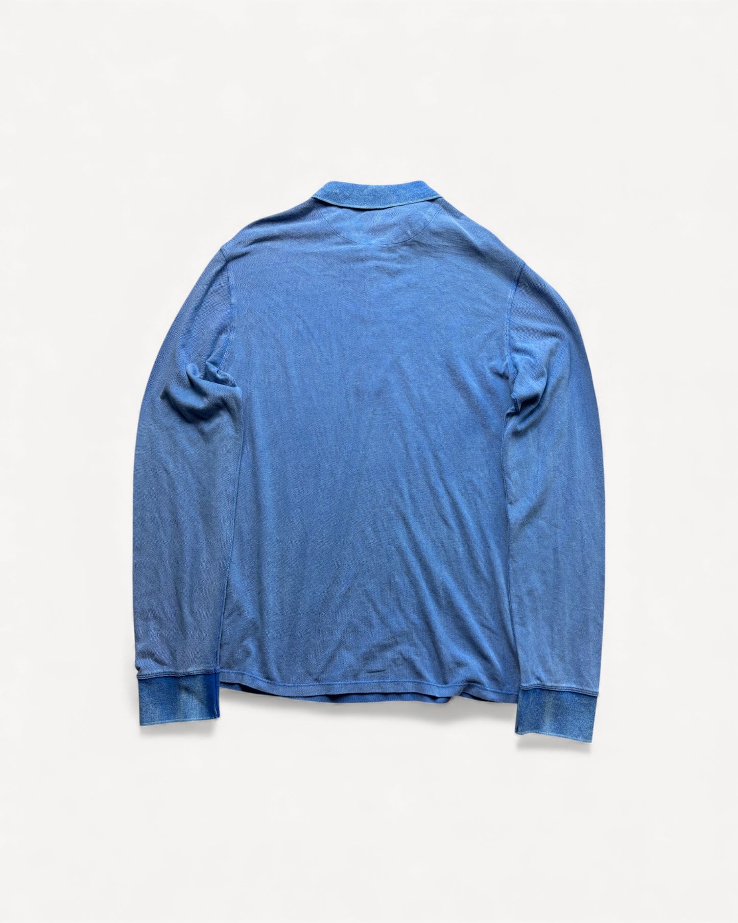 ARMANI BLUE LONGSL. POLO SHIRT (L)