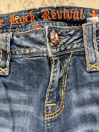 ROCK REVIVAL JEANS W27 L32 #RR3
