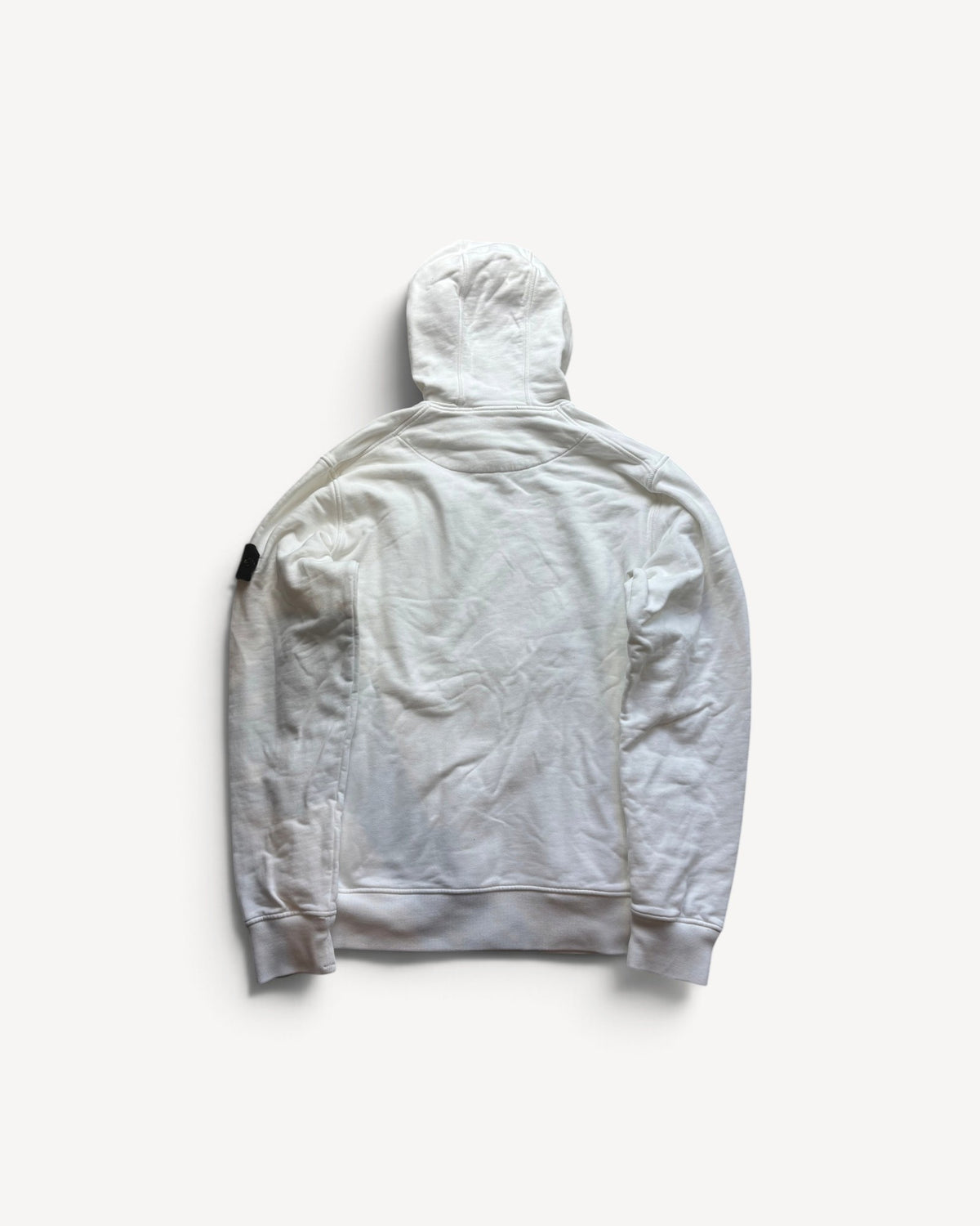 STONE ISLAND WHITE HOODIE (L)