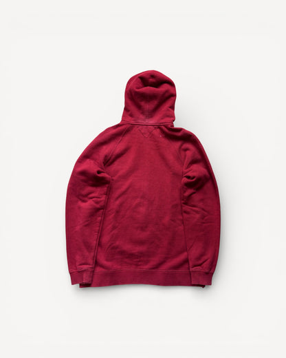 BURBERRY RED ZIP UP HOODIE (S)