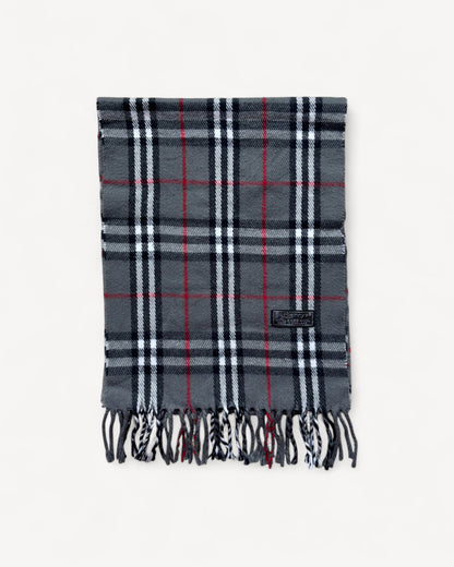 BURBERRY NOVACHECK SCARF GREY