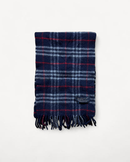 BURBERRY NOVACHECK SCARF NAVY