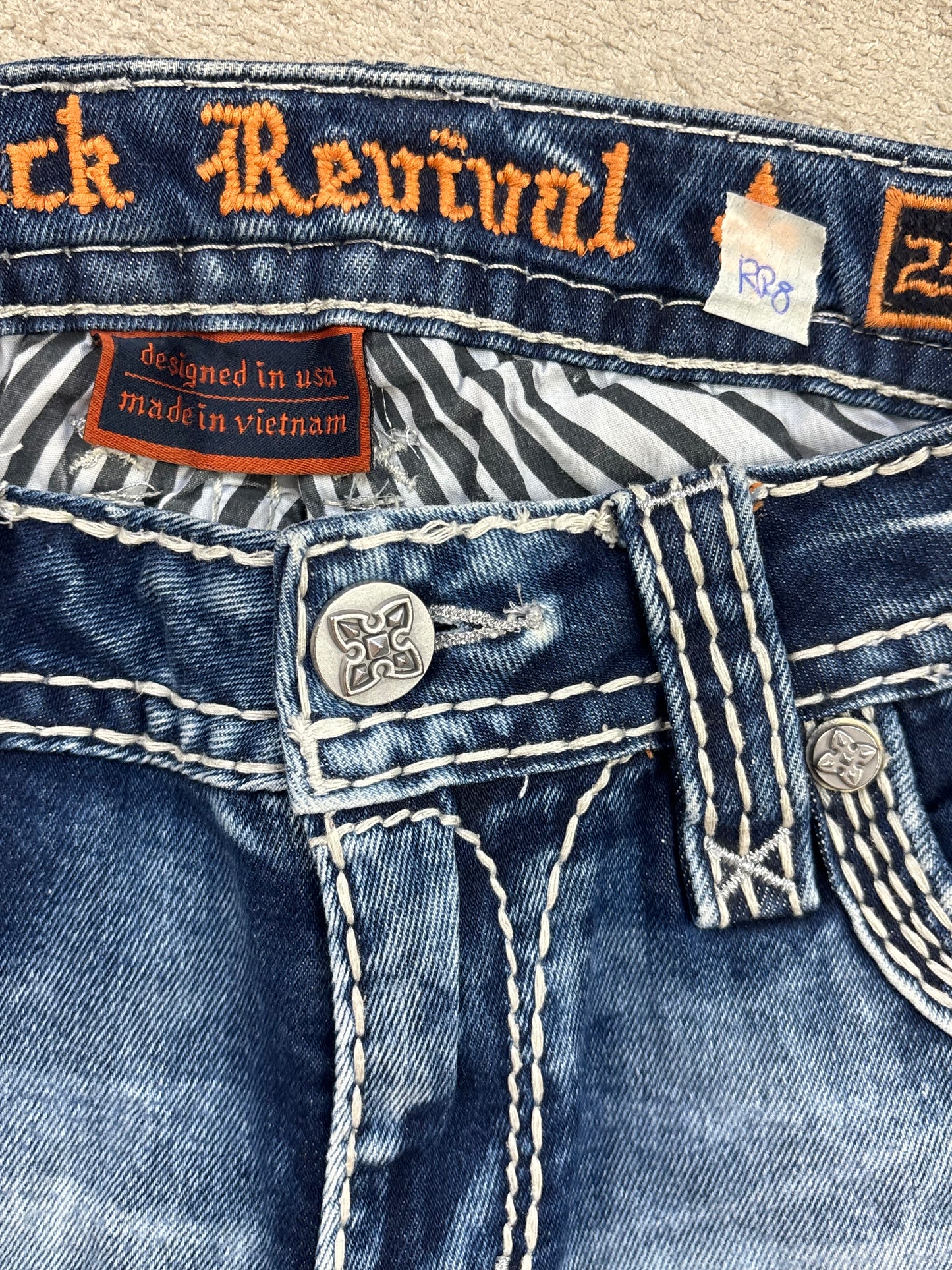 ROCK REVIVAL JEANS W29 L30 #RR8