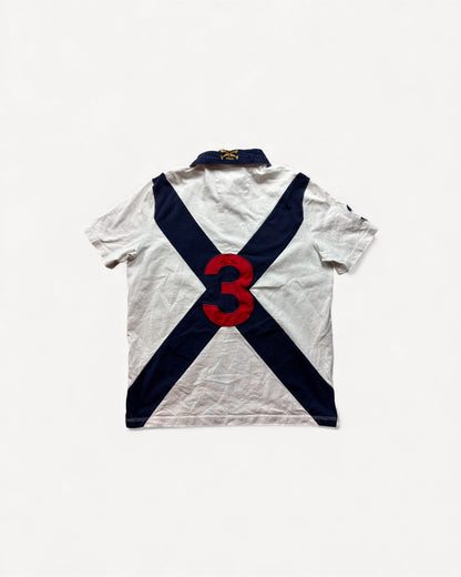 RALPH LAUREN POLO SHIRT WHITE (L)