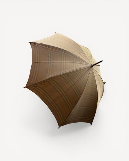 BURBERRY BEIGE MONOGRAM UMBRELLA