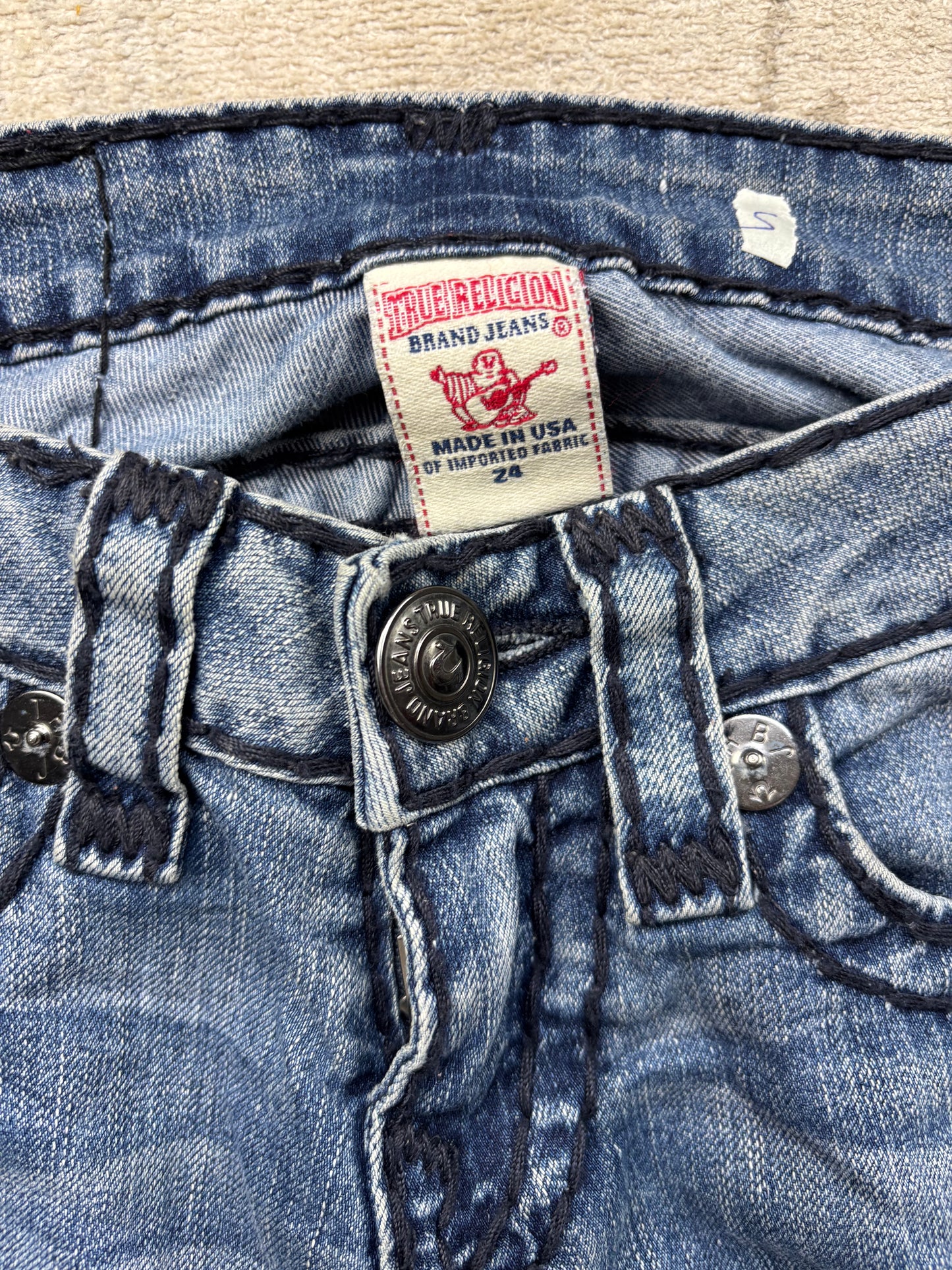 TRUE RELIGION JEANS W24 L32 #TR5