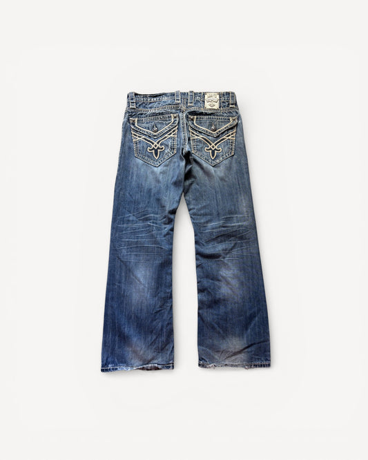 ROCK REVIVAL JEANS W33 L32 #RR17