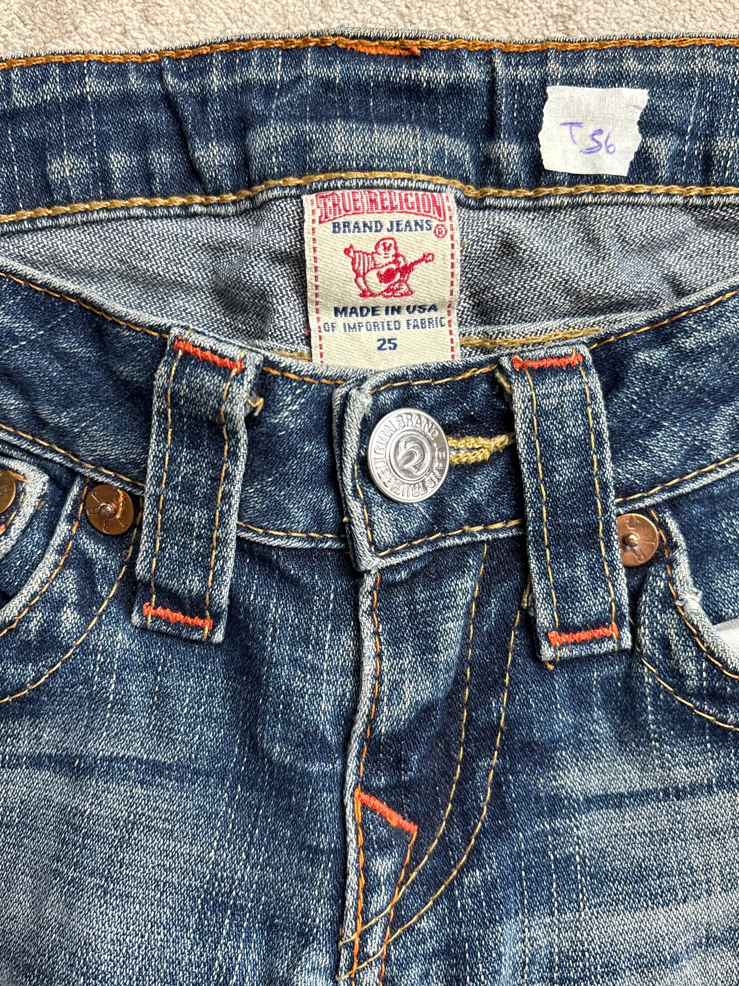 TRUE RELIGION HOT PANT W25 #S6