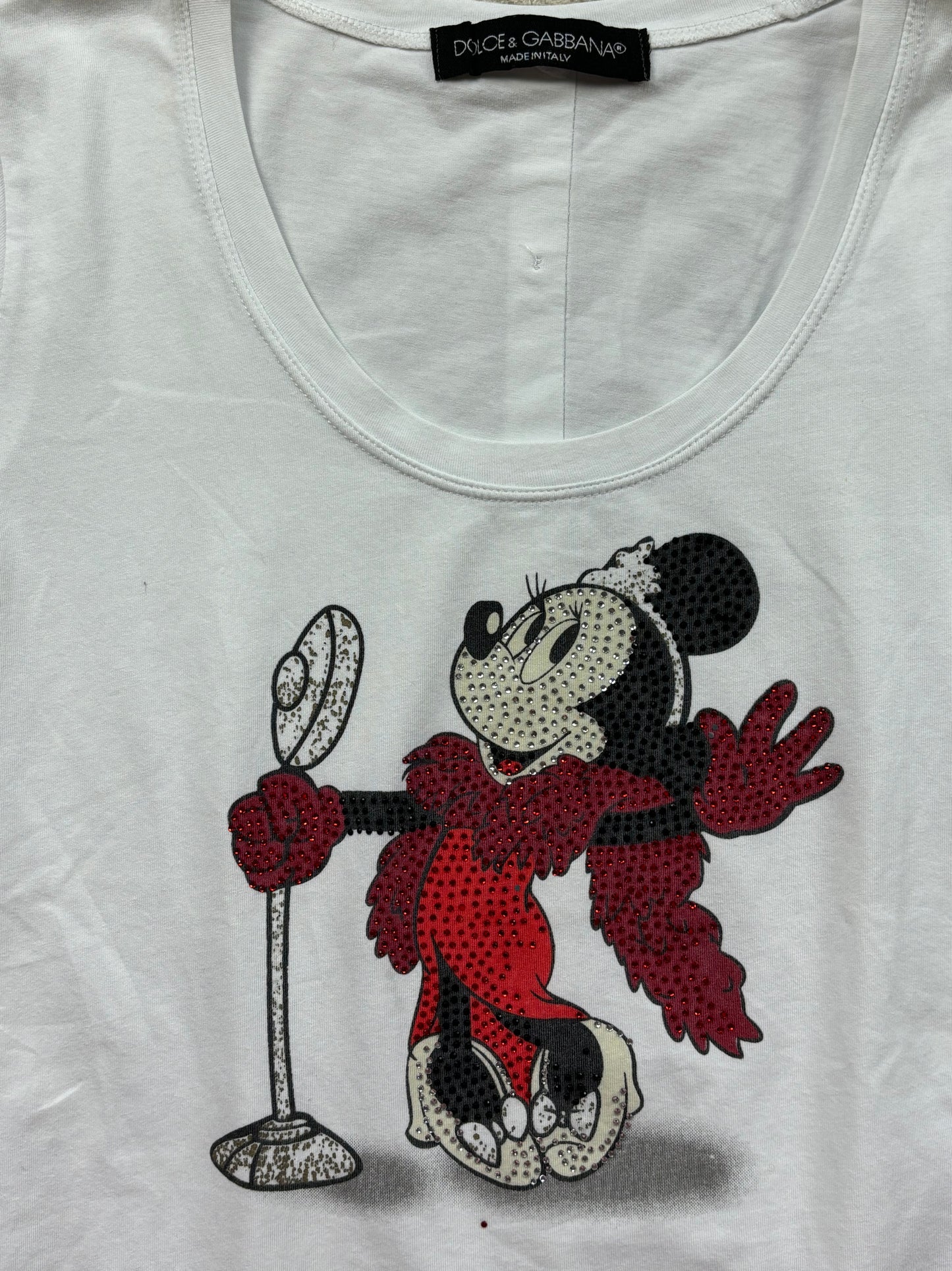 DOLCE & GABBANA WOMEN MICKEY MOUSE T-SHIRT (S)