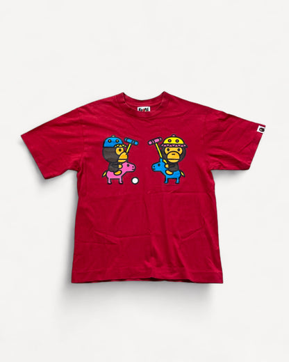 BAPE BABYMILO RED T-SHIRT (S)