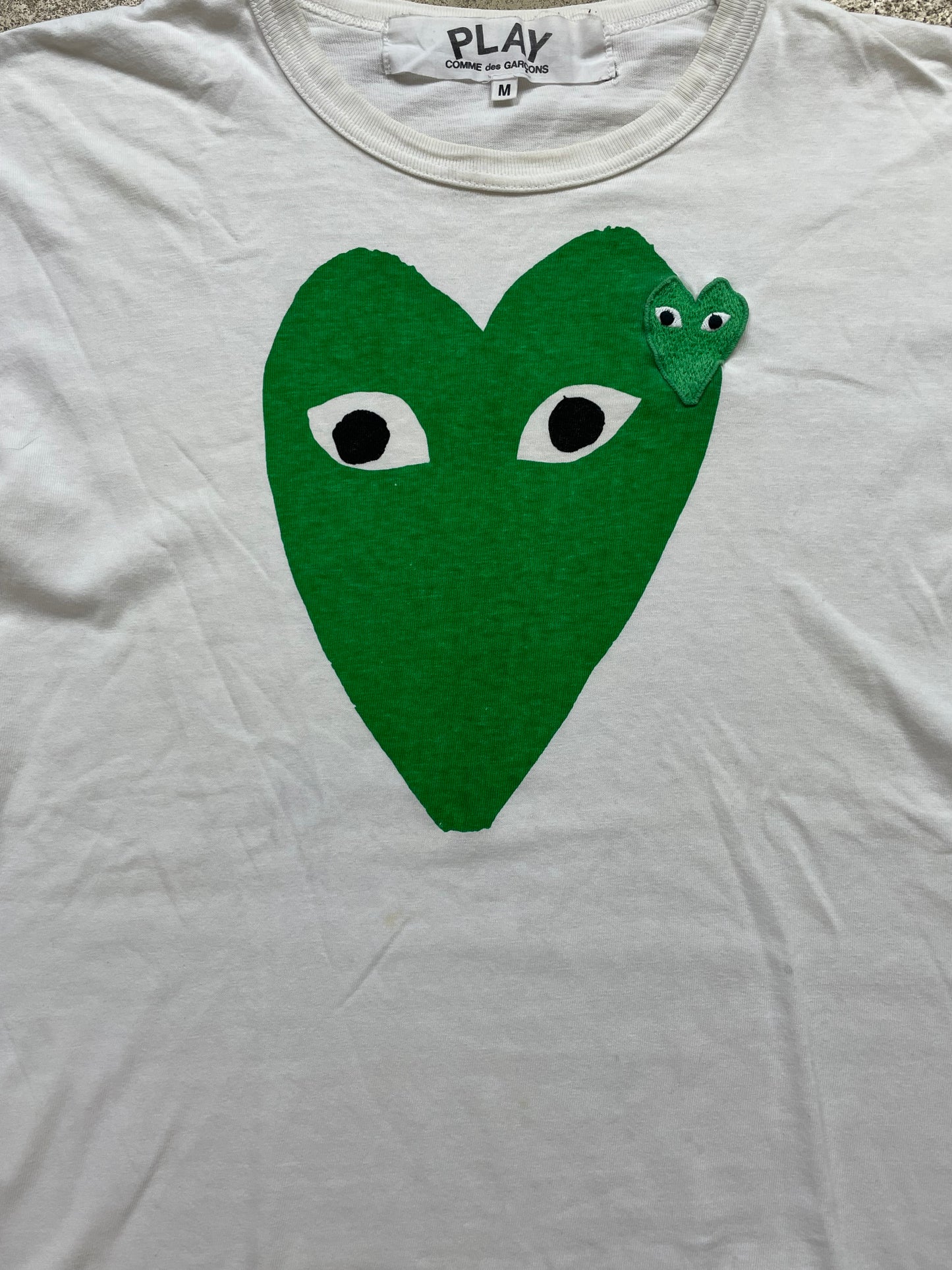 CDG PLAY GREEN T-SHIRT (M)