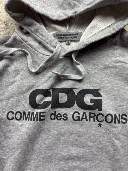 CDG PLAY GREY HOODIE (S)