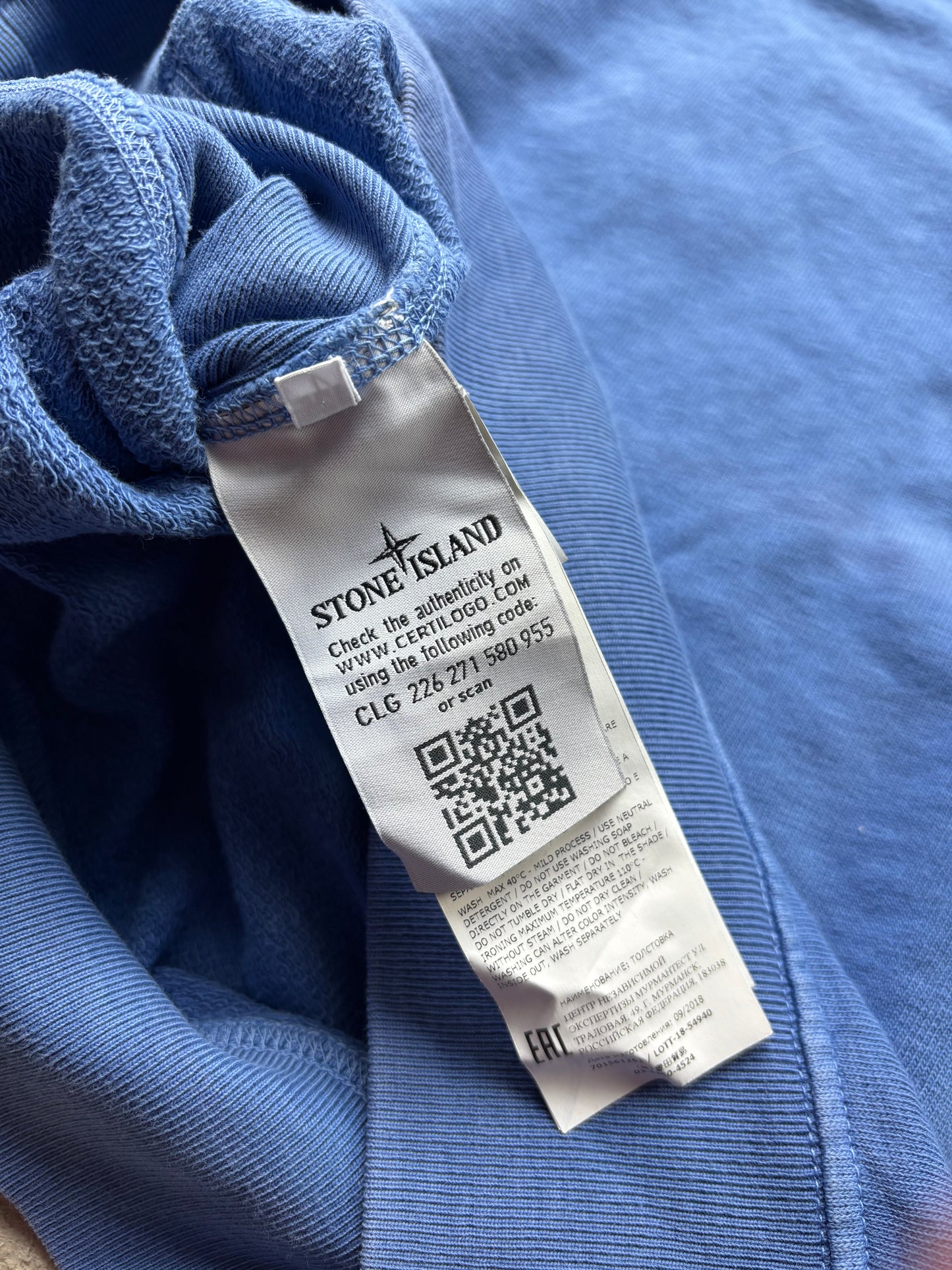 STONE ISLAND BLUE SWEATER (L)