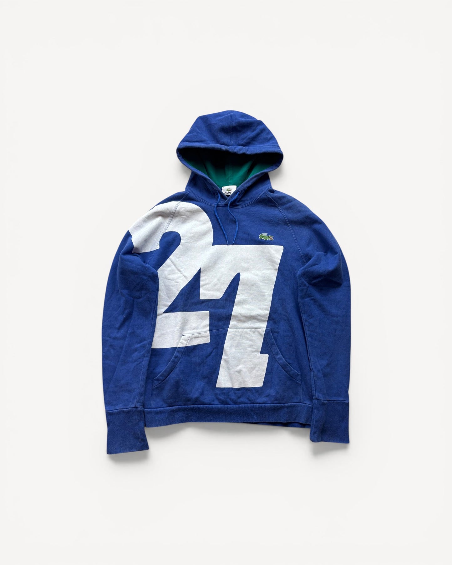 LACOSTE BLUE HOODIE (L)