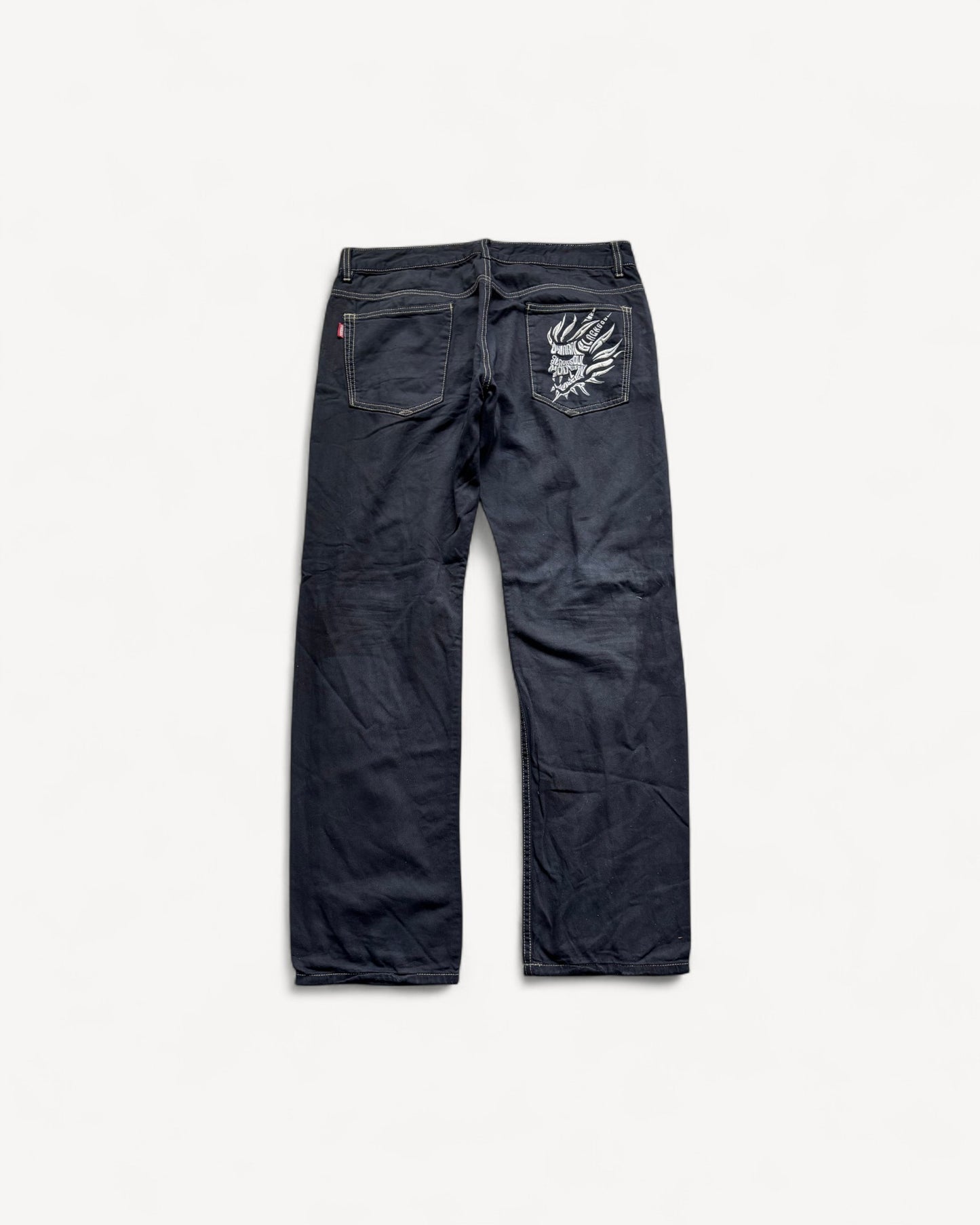 JAPANESE EMBROIDERED DENIM W34 L32 #JAP17