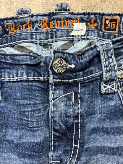 ROCK REVIVAL JEANS W36 L32 #RR51